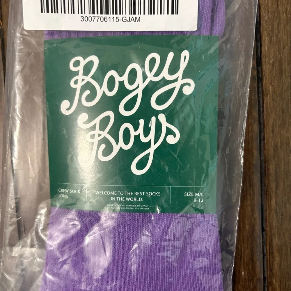 Bogey Boys by Mackelmore Grape Jam Purple Golf Socks Preppy Retro Style Colorful